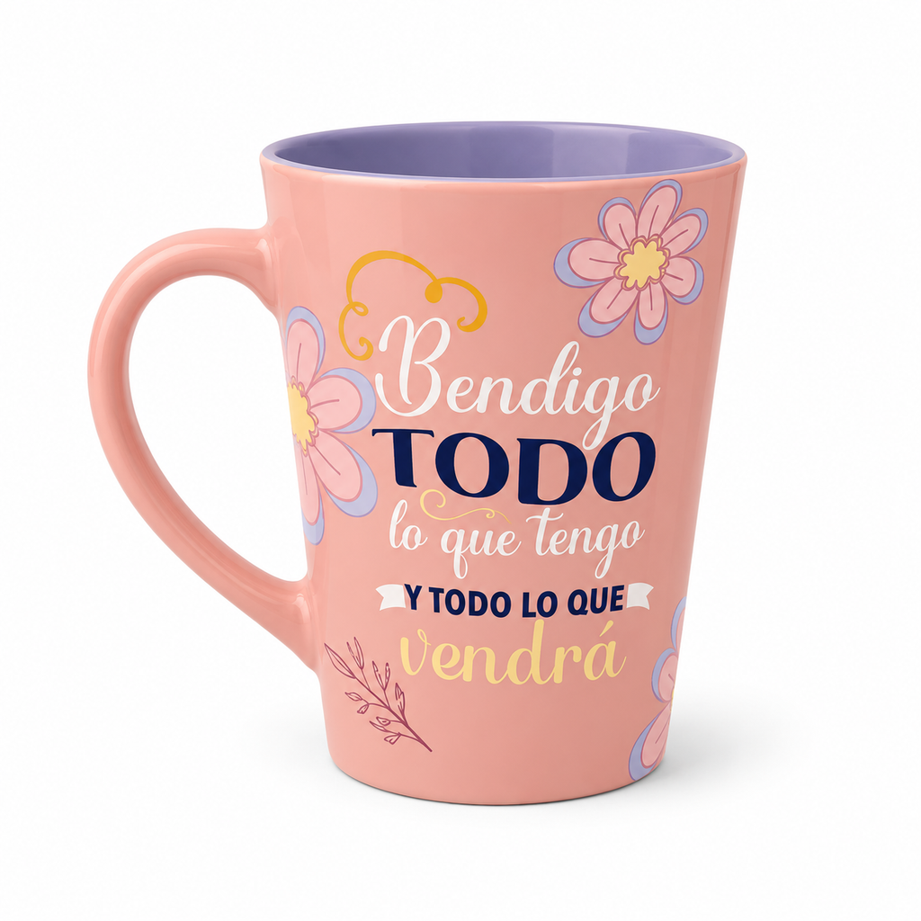 Taza Mensajes de Bendición | Cerámica Premium 14 oz