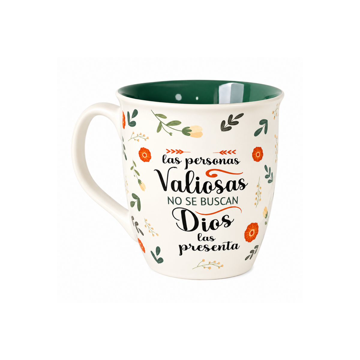 Taza Esforzada y Valiente | Cerámica Premium 14 oz