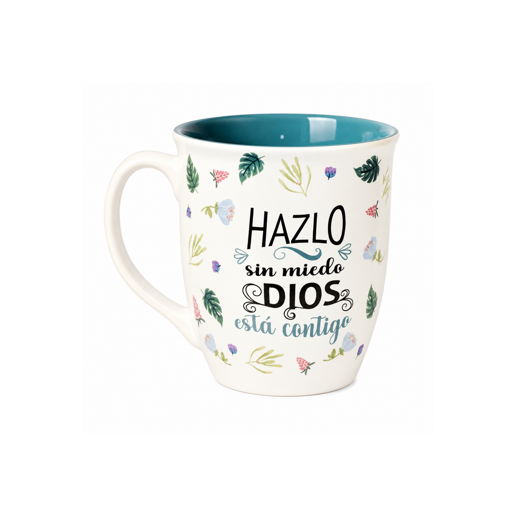 Taza Esforzada y Valiente | Cerámica Premium 14 oz