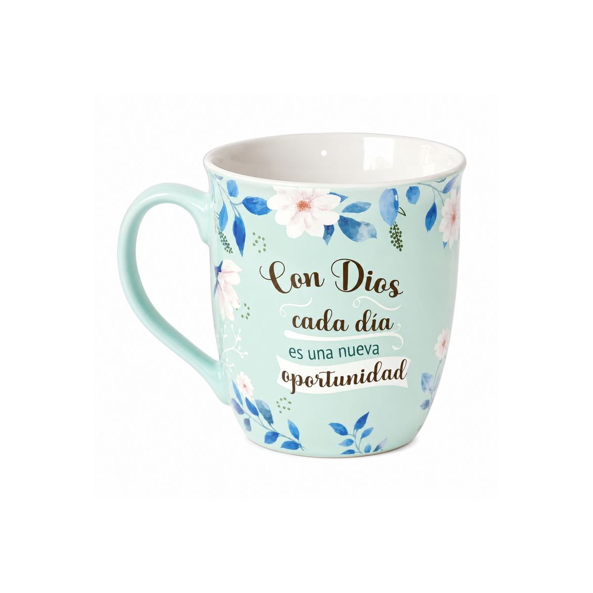 Taza Esforzada y Valiente | Cerámica Premium 14 oz